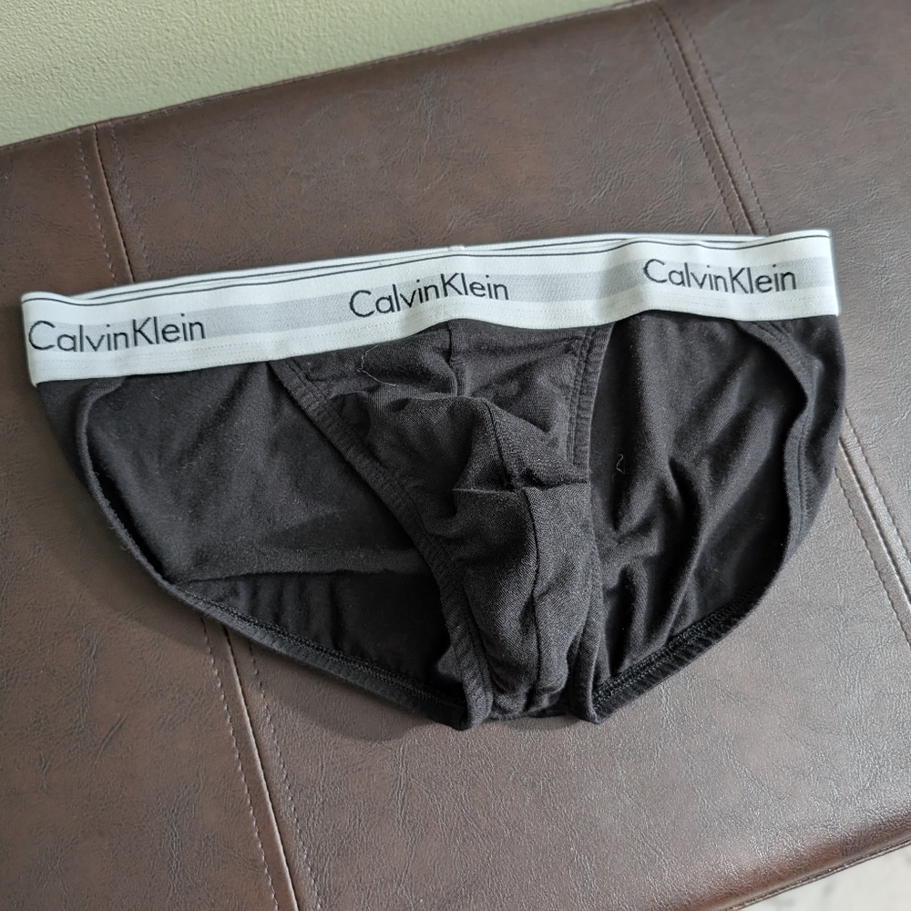Calvin Klein Black Underwear with White Waistband